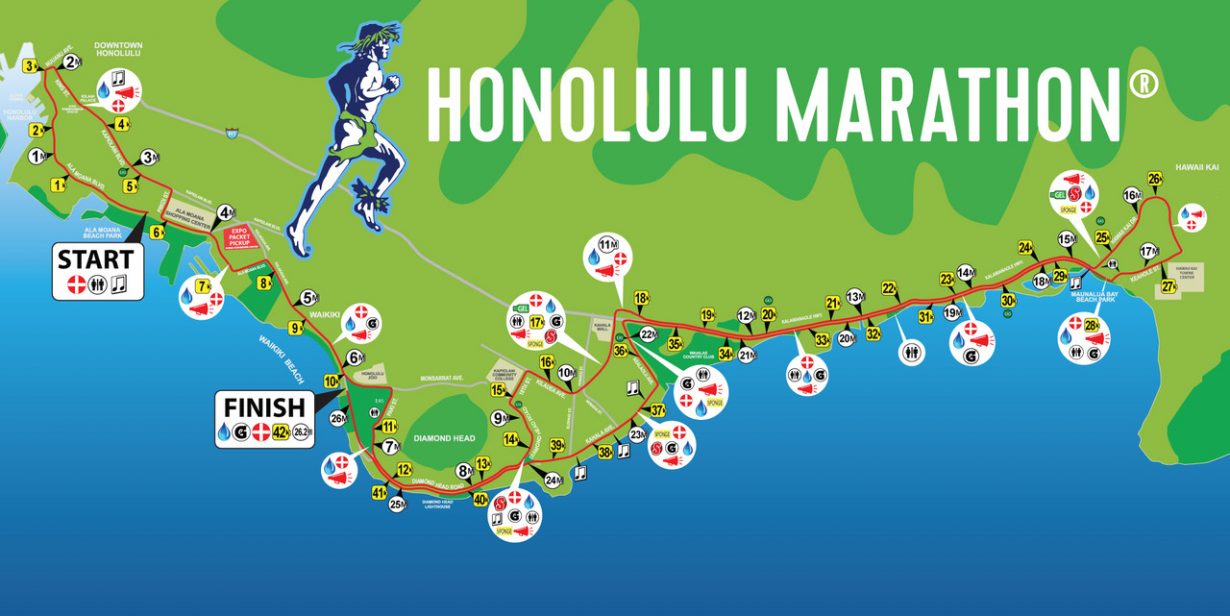 96x48honolulumarathoncoursemap The Hapalua The Hapalua